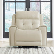 Carrington Triple Power Swivel Glide Recliner - Baja Stone