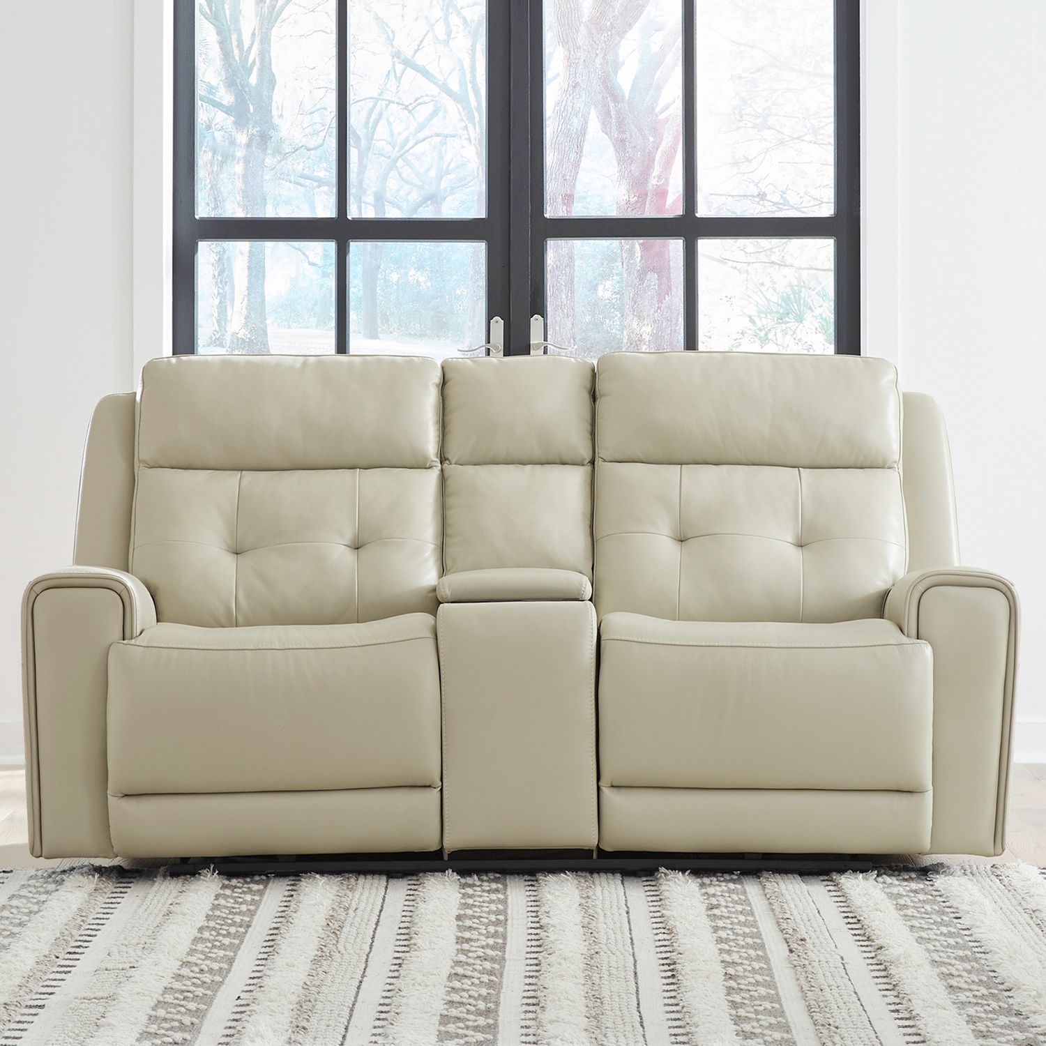 Carrington Triple Power Zero Gravity Loveseat withConsole & - Baja Stone