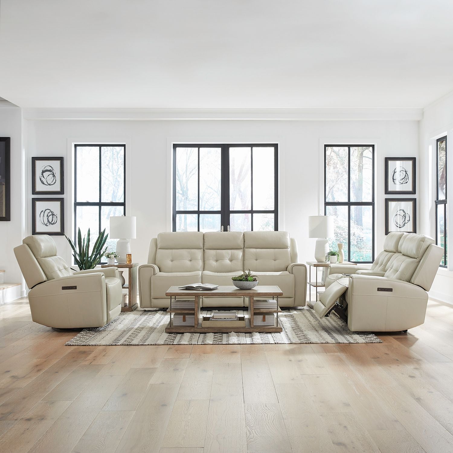 Carrington Sofa with Loveseat & Recliner