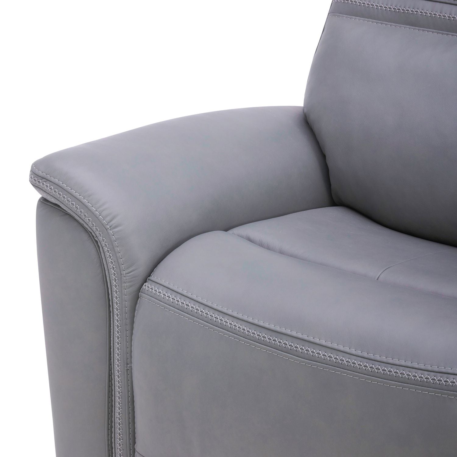 Cooper Triple Power Zero Gravity Sofa & - Blue Gray