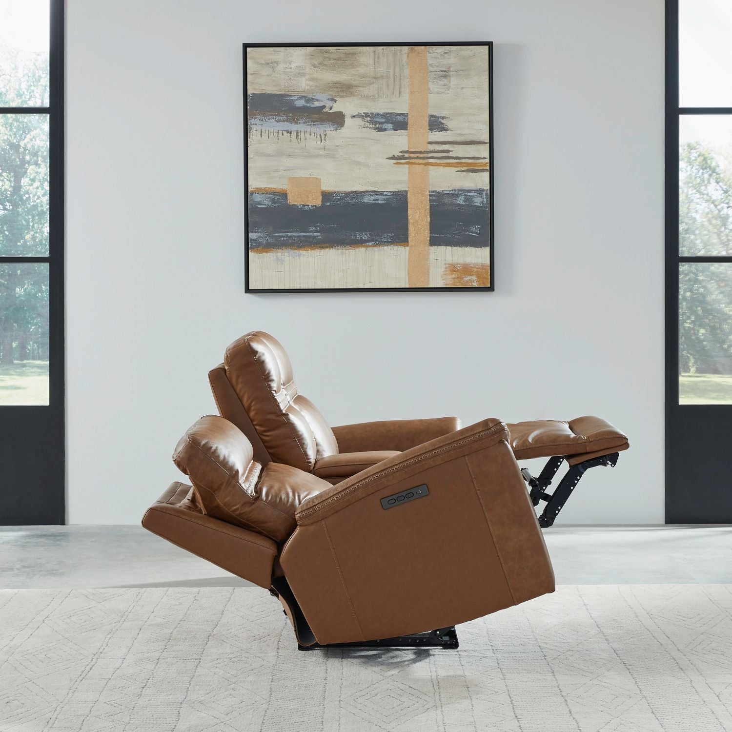 Cooper Triple Power Zero Gravity Loveseat withConsole & - Camel