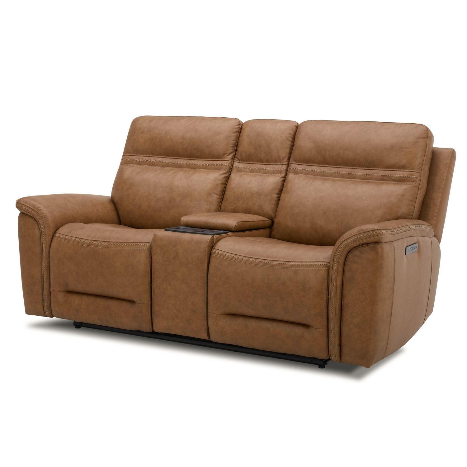 Cooper Triple Power Zero Gravity Loveseat withConsole & - Camel