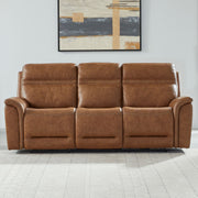 Cooper Triple Power Zero Gravity Sofa & - Camel