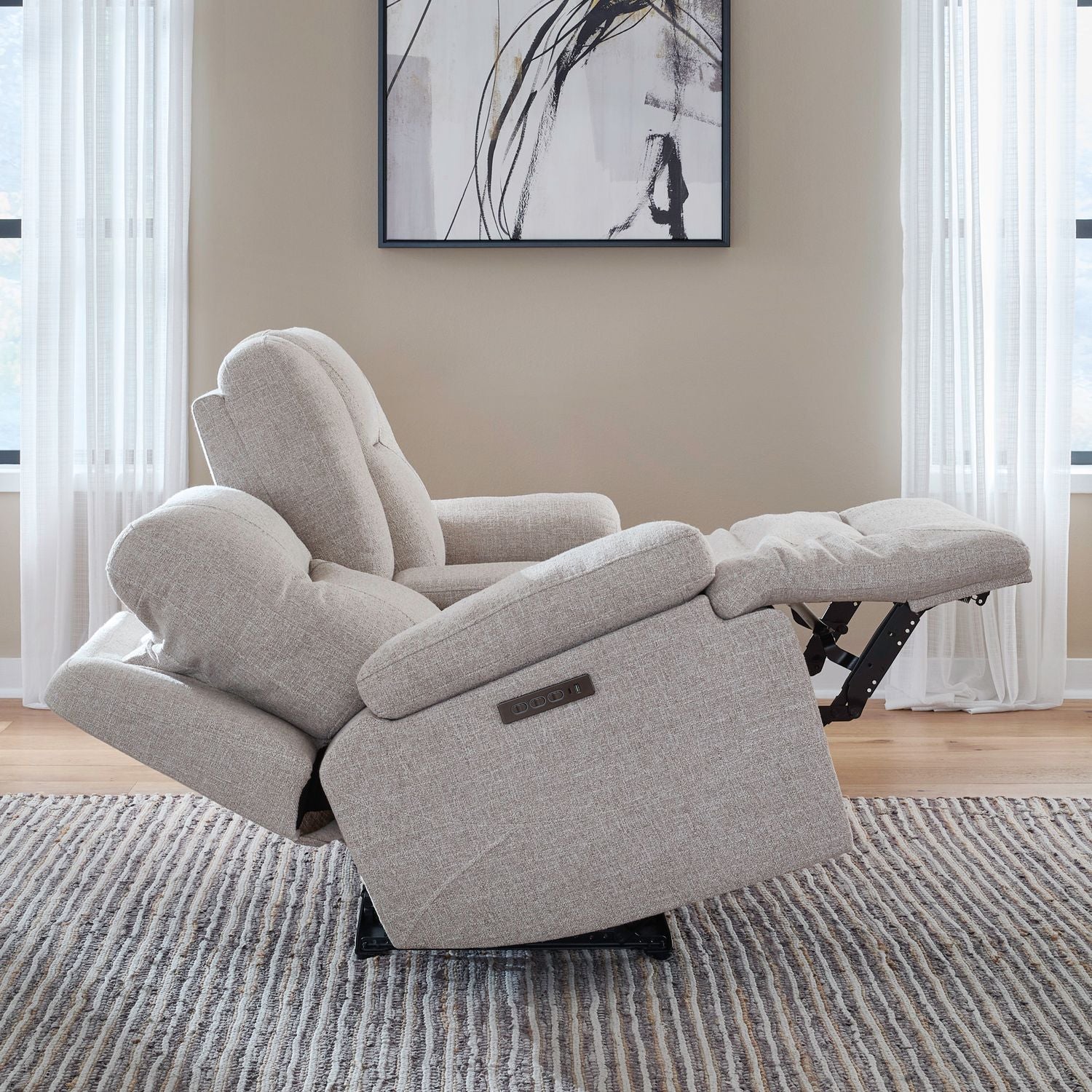 Cameron Triple Power Zero Gravity Loveseat with Console