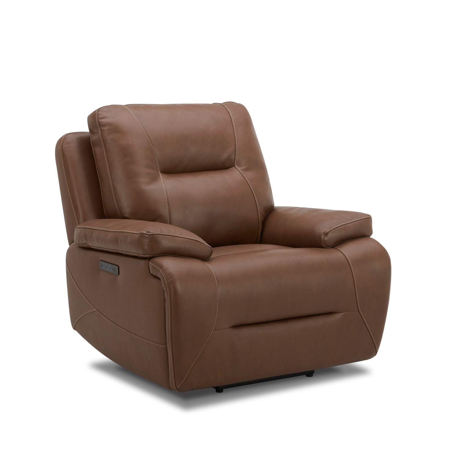 Cameron Triple Power Swivel Glide Recliner - Saddle