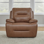 Cameron Triple Power Swivel Glide Recliner - Saddle