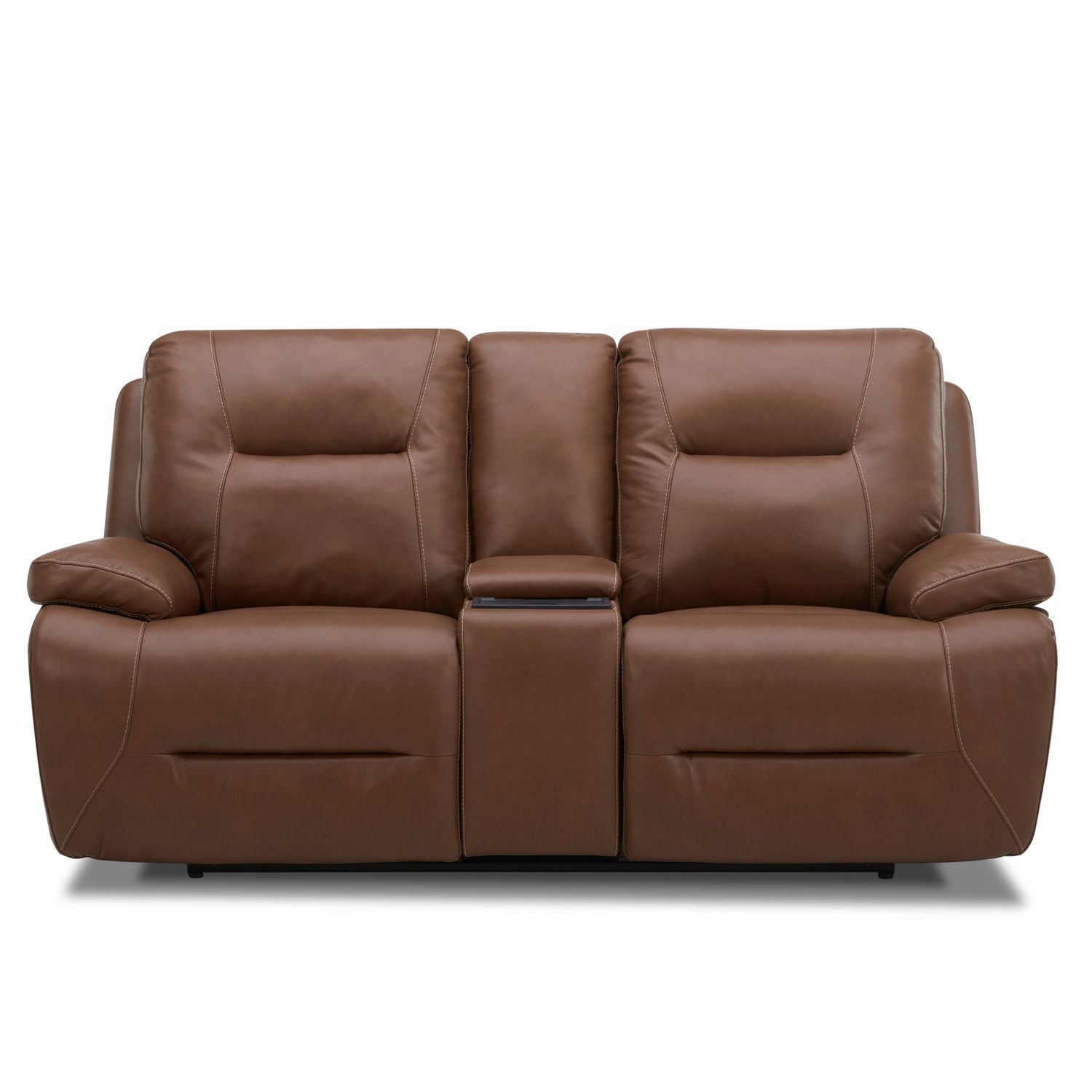 Cameron Triple Power Zero Gravity Loveseat withConsole & - Saddle