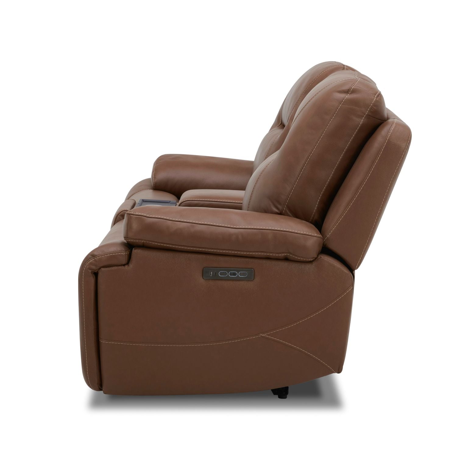 Cameron Triple Power Zero Gravity Loveseat withConsole & - Saddle
