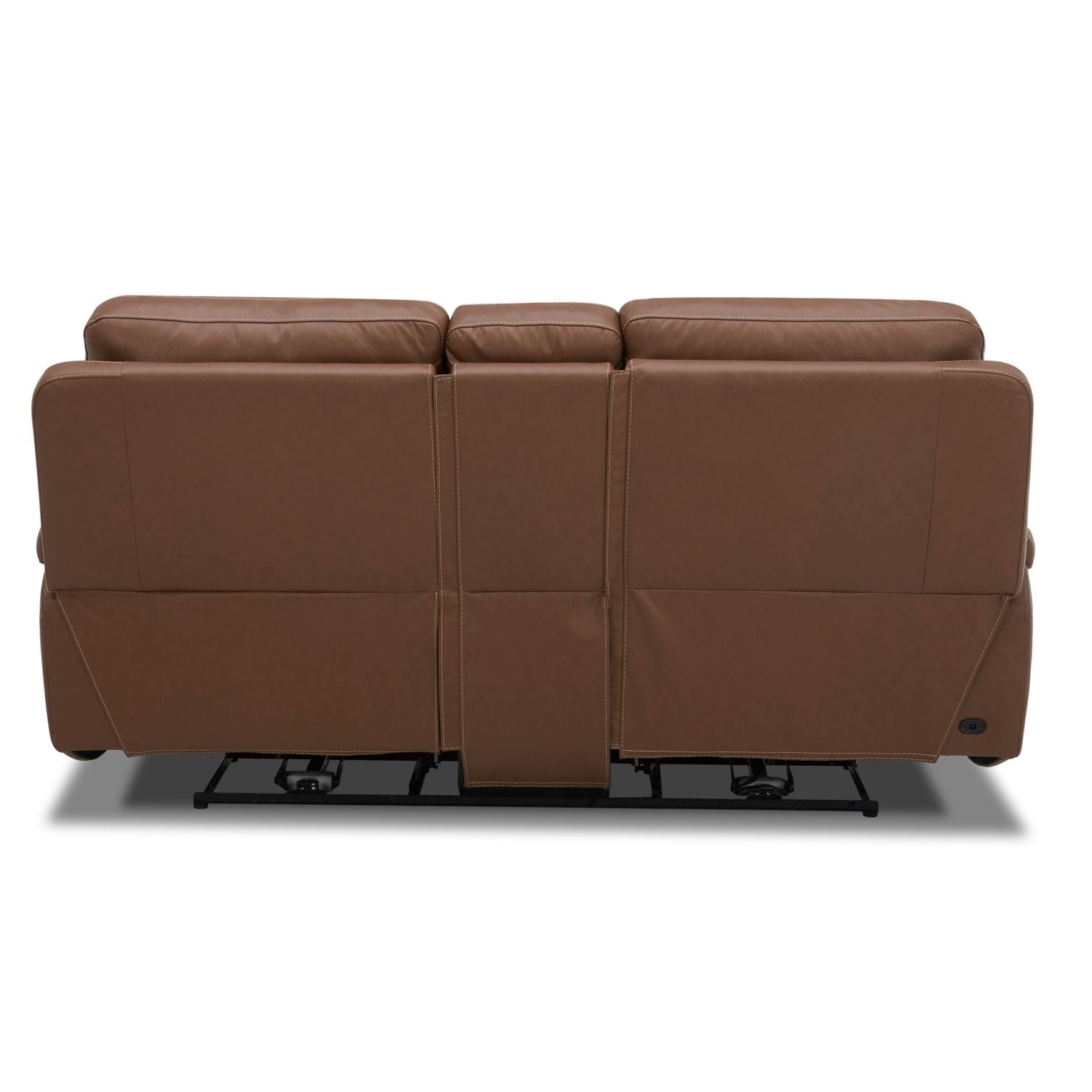 Cameron Triple Power Zero Gravity Loveseat withConsole & - Saddle