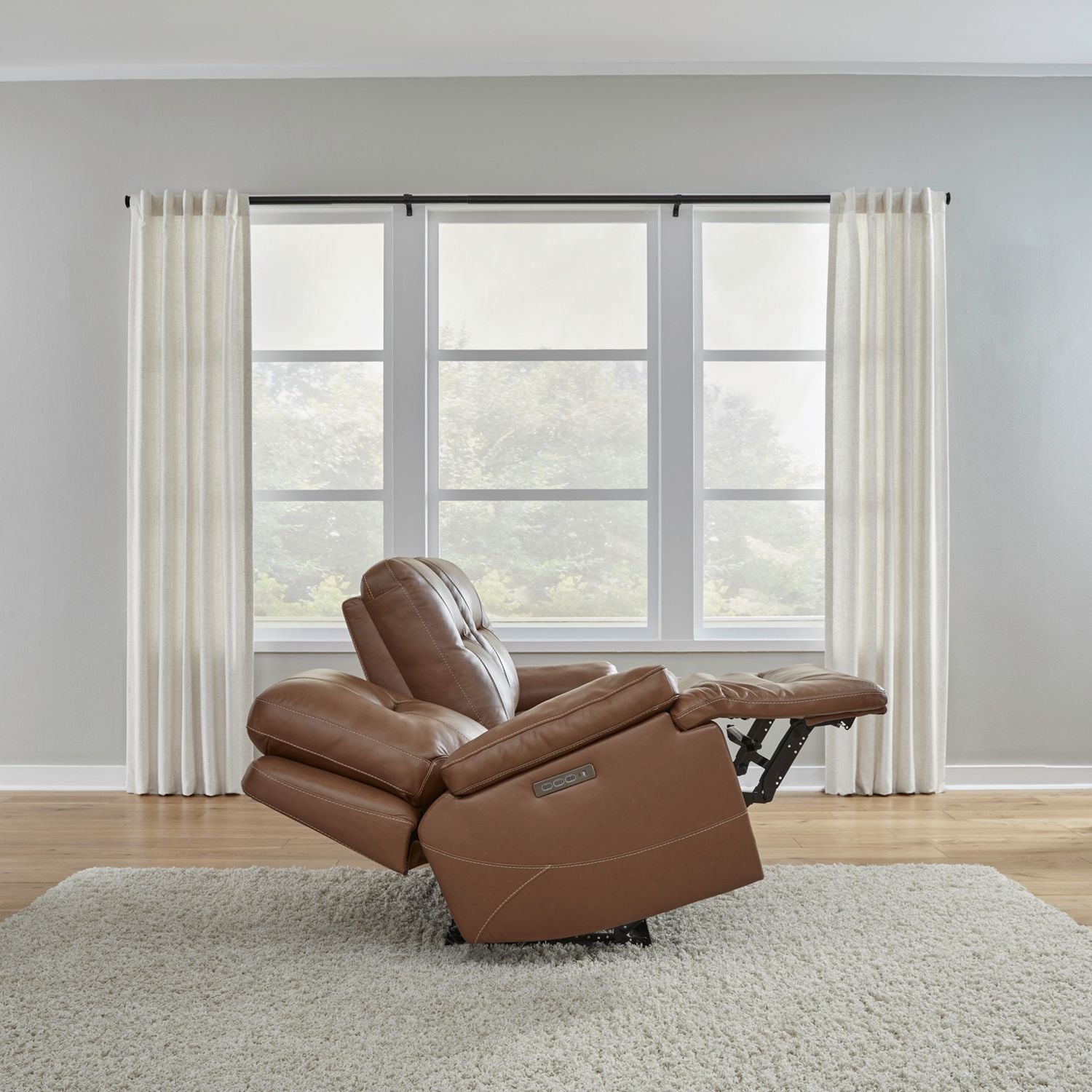 Cameron Triple Power Zero Gravity Sofa & - Saddle