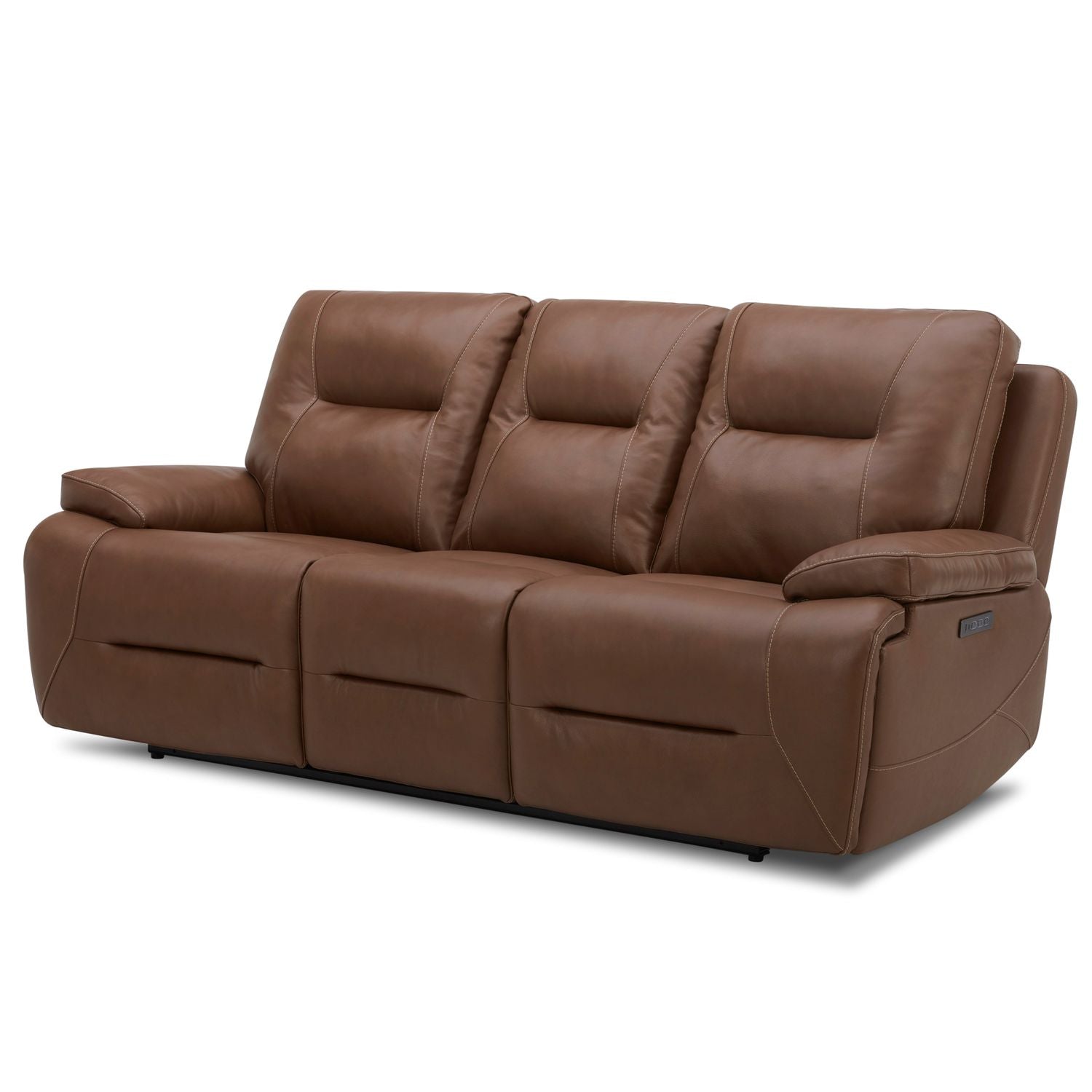 Cameron Triple Power Zero Gravity Sofa & - Saddle