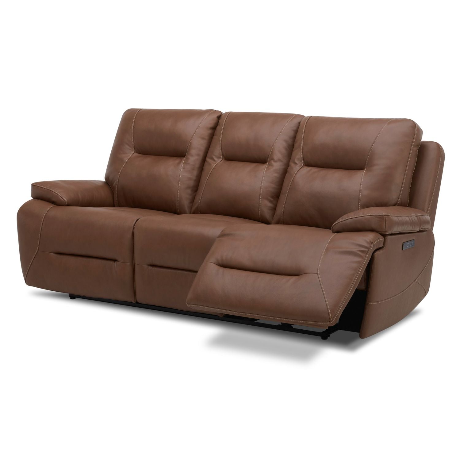 Cameron Triple Power Zero Gravity Sofa & - Saddle