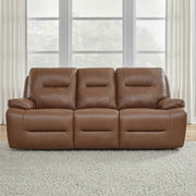 Cameron Triple Power Zero Gravity Sofa & - Saddle
