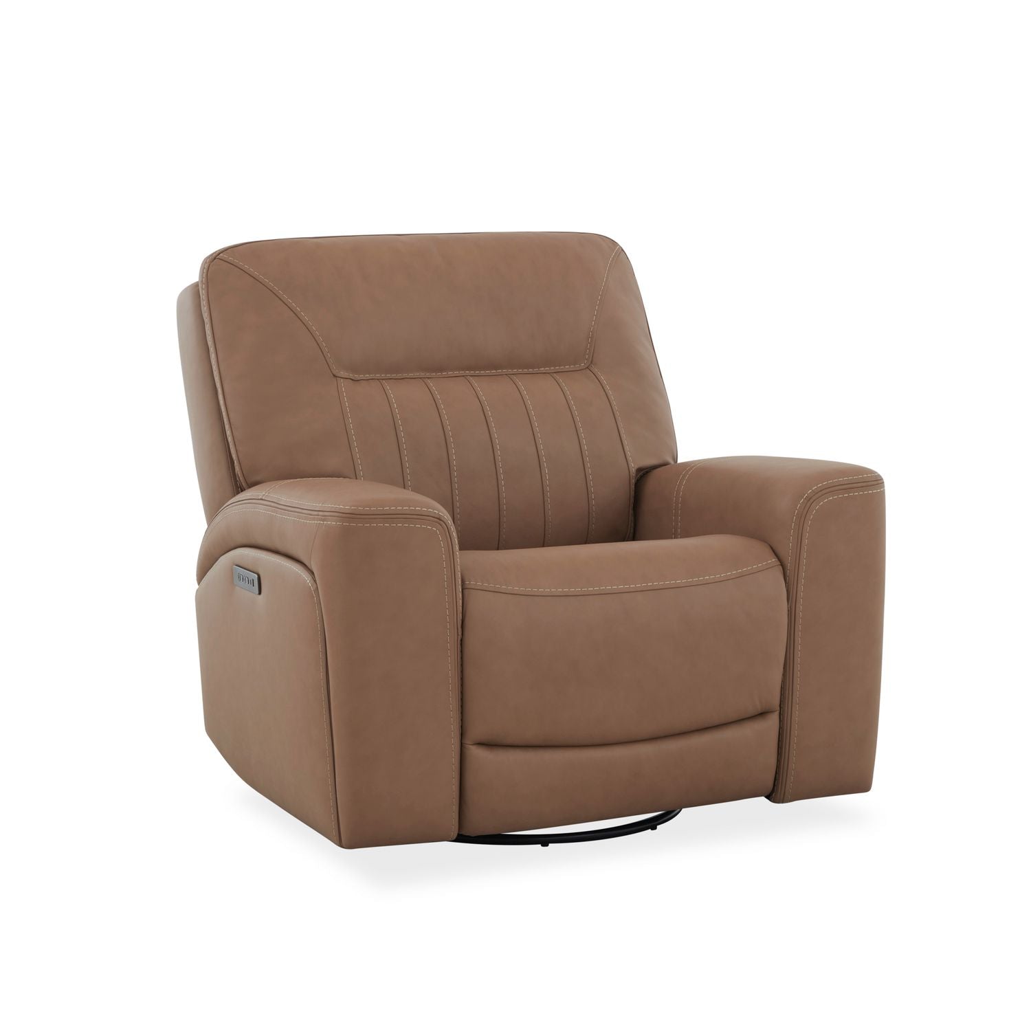 Bennett Dual Power Swivel Glide Recliner - Butternut