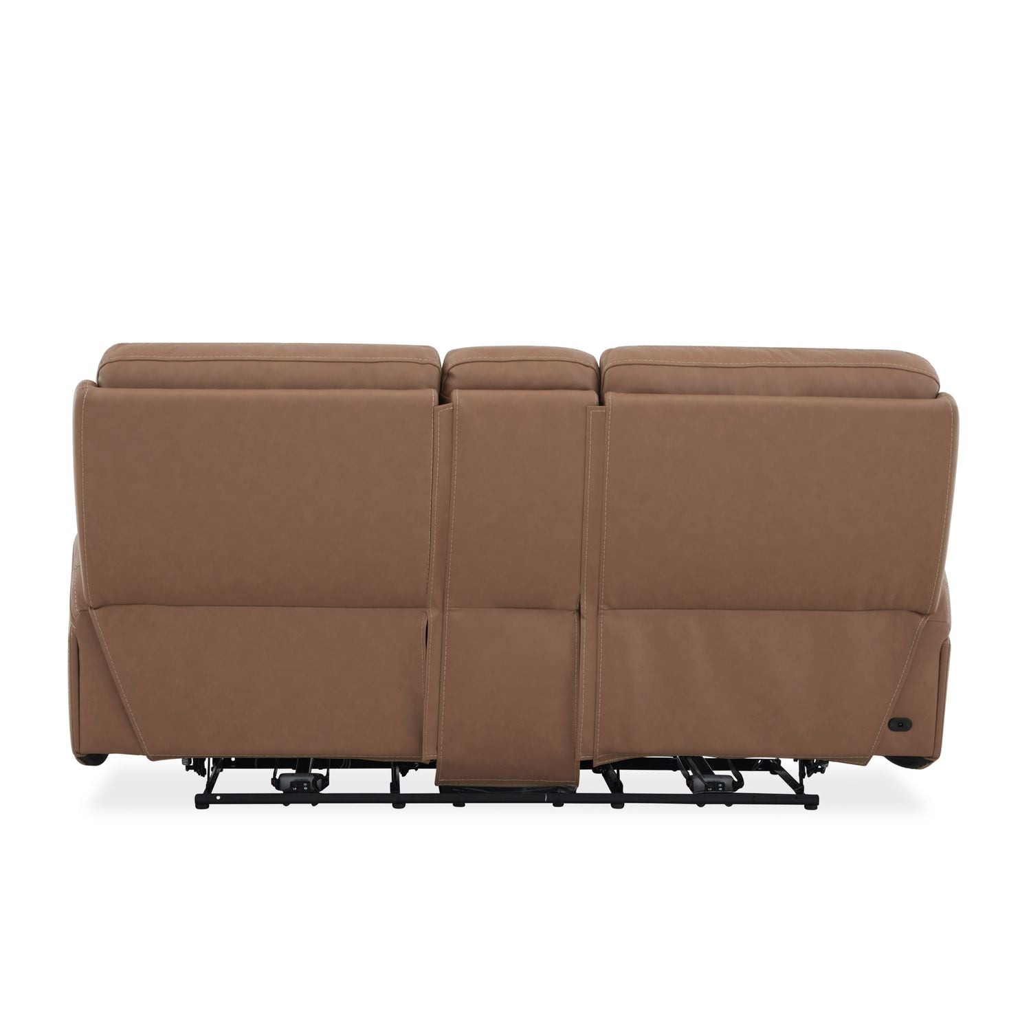 Bennett Dual Power Zero Gravity Loveseat with Console & - Butternut