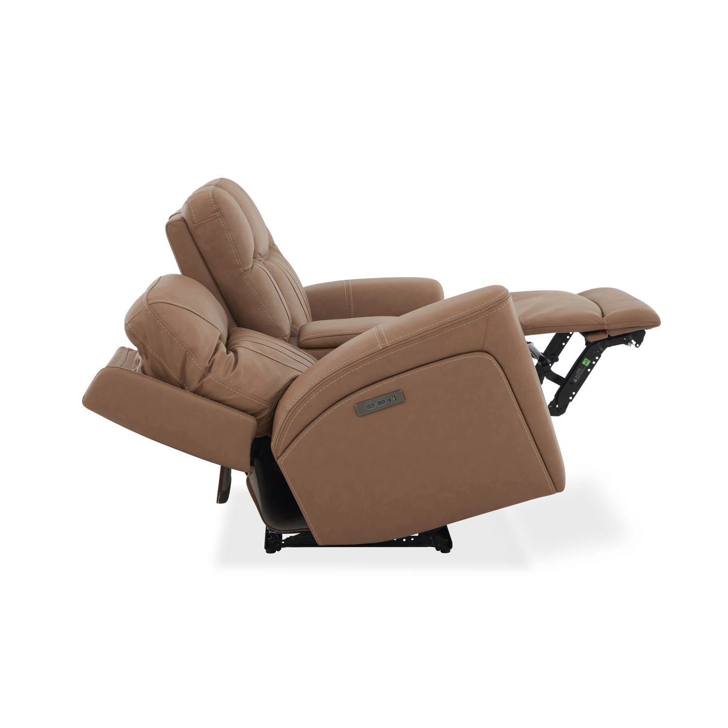 Bennett Dual Power Zero Gravity Loveseat with Console & - Butternut