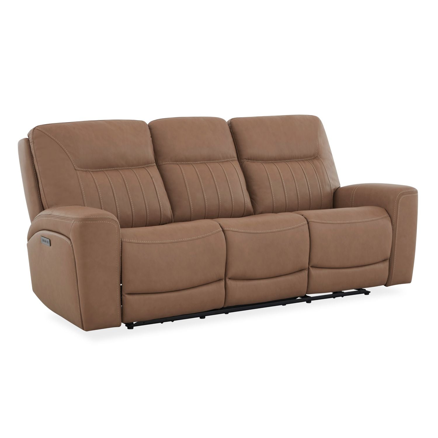 Bennett Dual Power Zero Gravity Sofa & - Butternut
