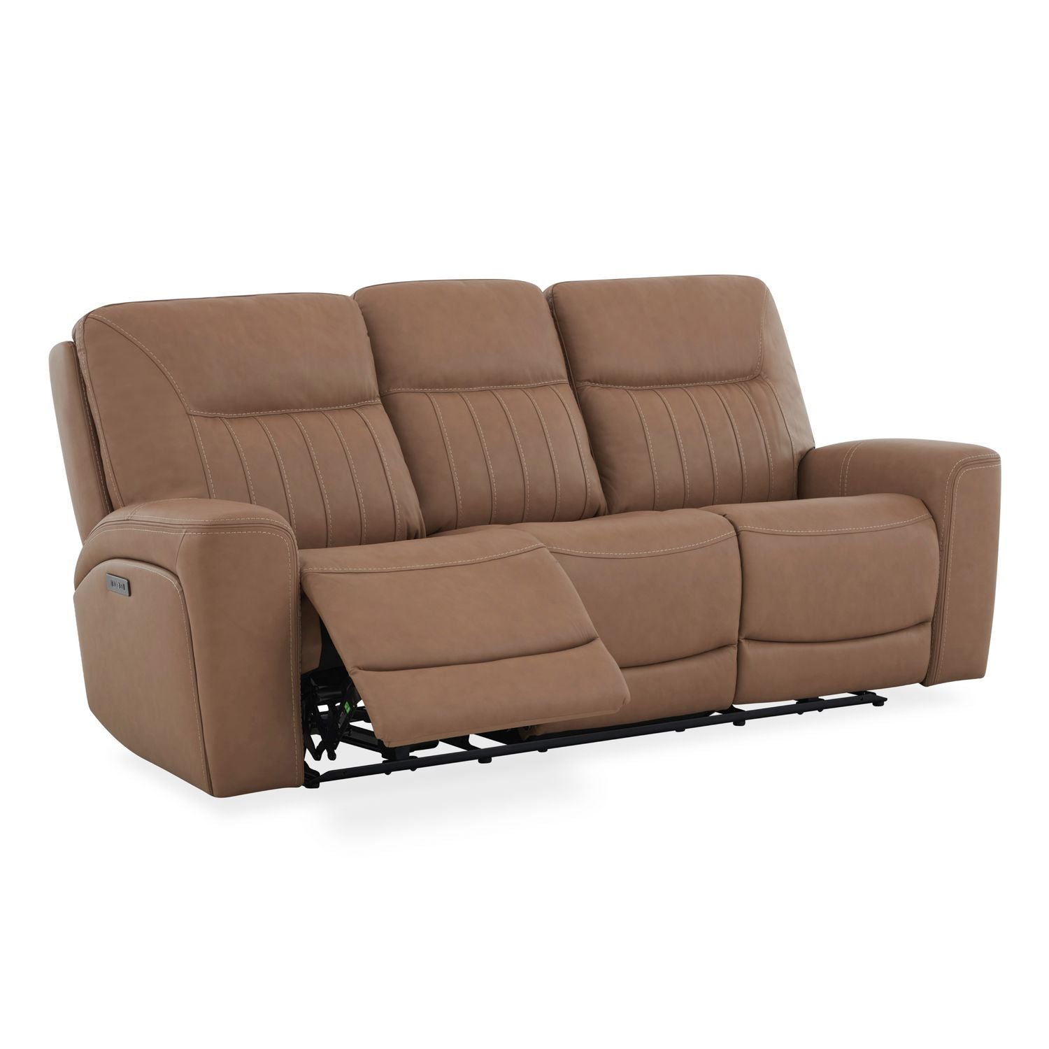 Bennett Dual Power Zero Gravity Sofa & - Butternut