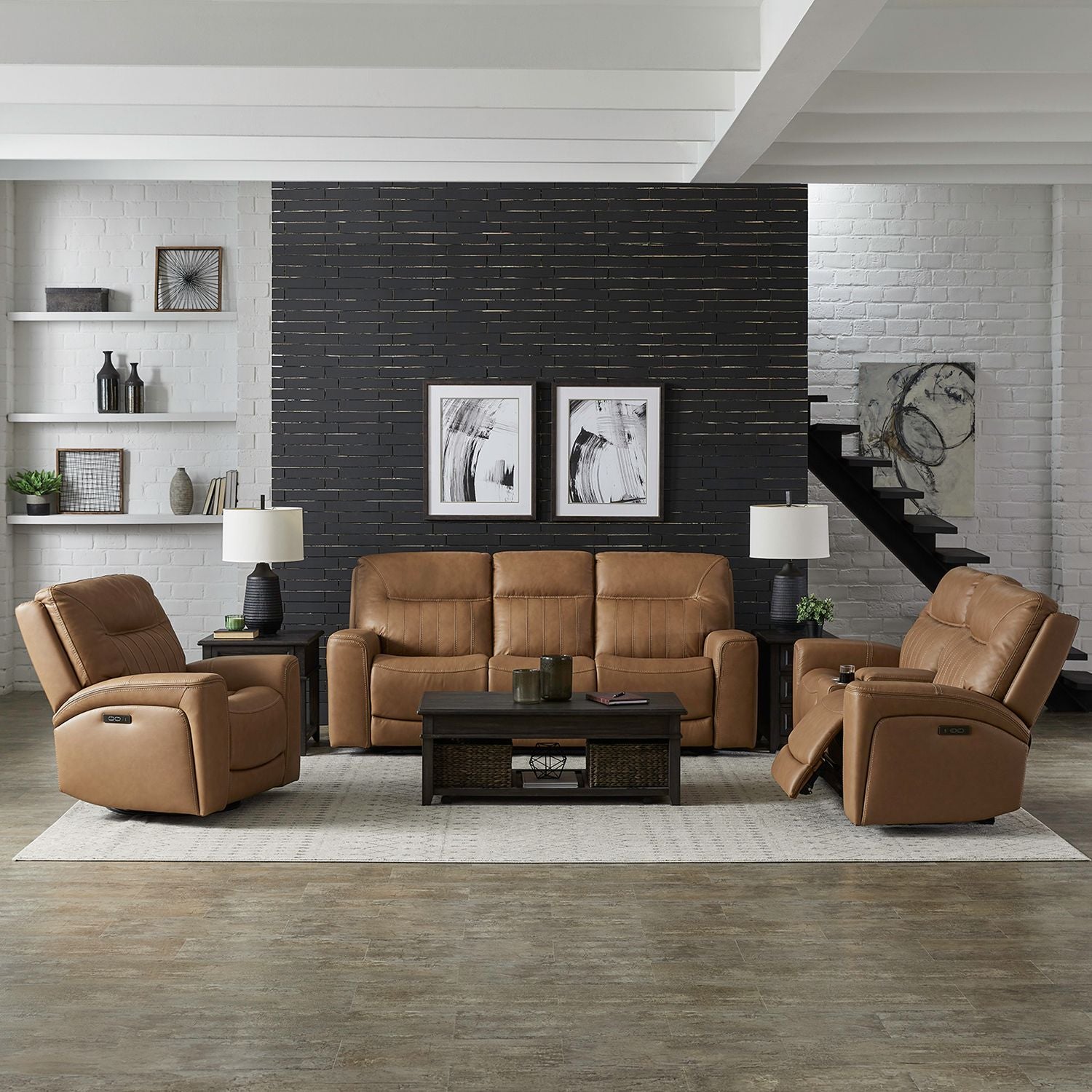 Bennett Sofa with Loveseat & Recliner