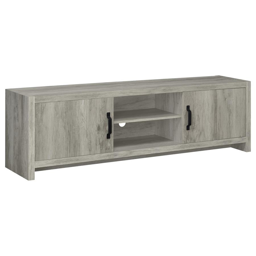 Burke 3-Piece TV Entertainment Center Fits 75-Inch TVs Grey Driftwood
