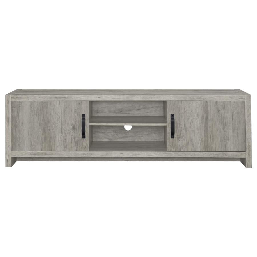 Burke 3-Piece TV Entertainment Center Fits 75-Inch TVs Grey Driftwood