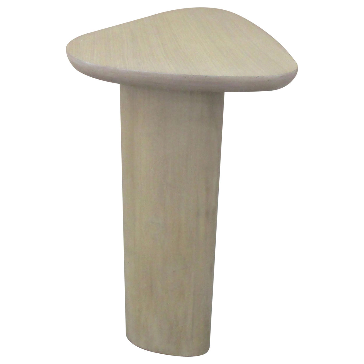 Arjona Contemporary Triangular End Table with Oak Veneer Honey Oak
