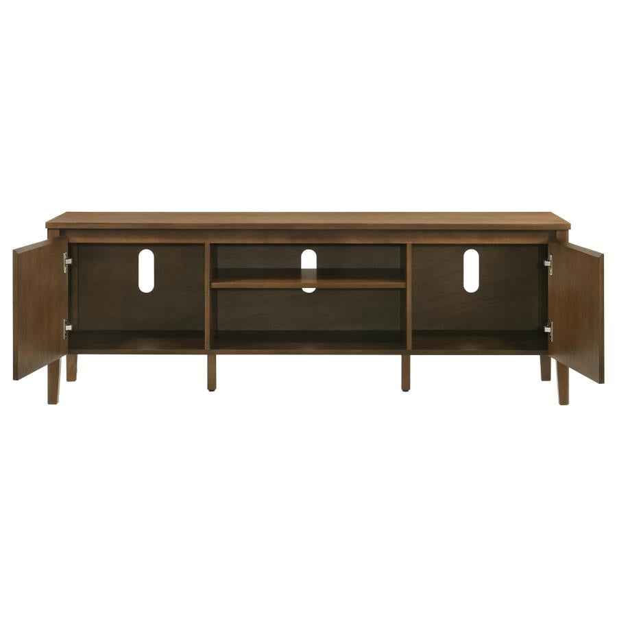 Thori 63-inch 2-door TV Stand Media Console Dark Brown