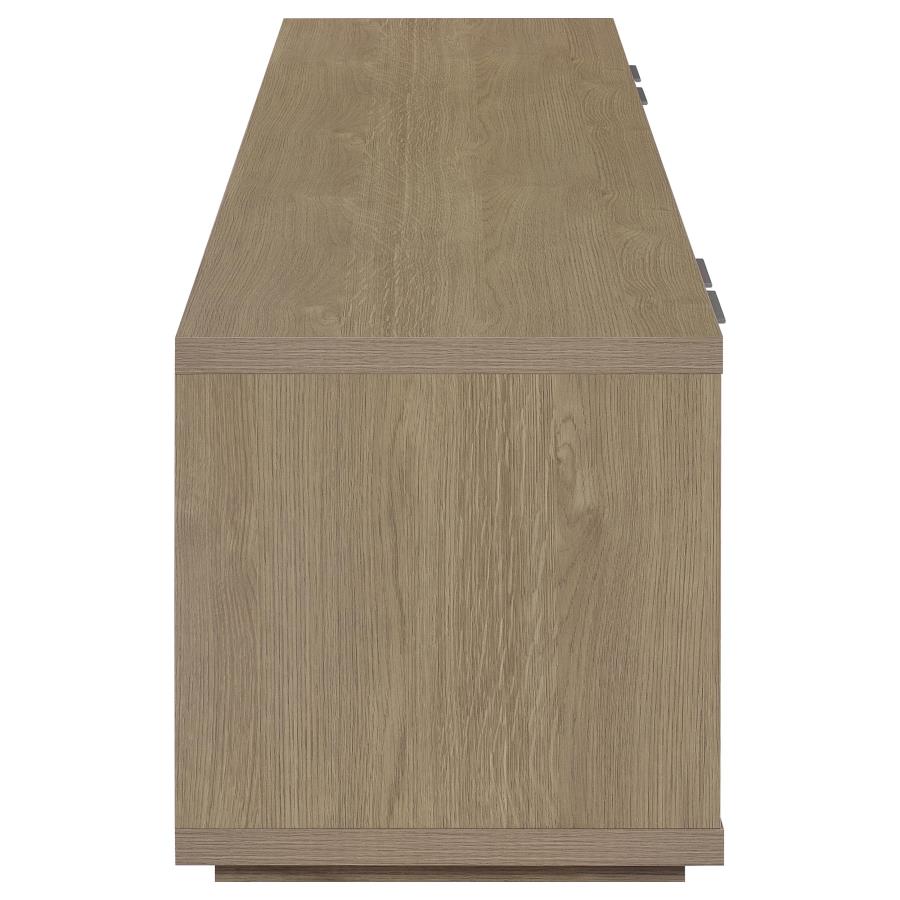 Ingram 4-Door TV Stand for TVs up to 85 Inches Latte