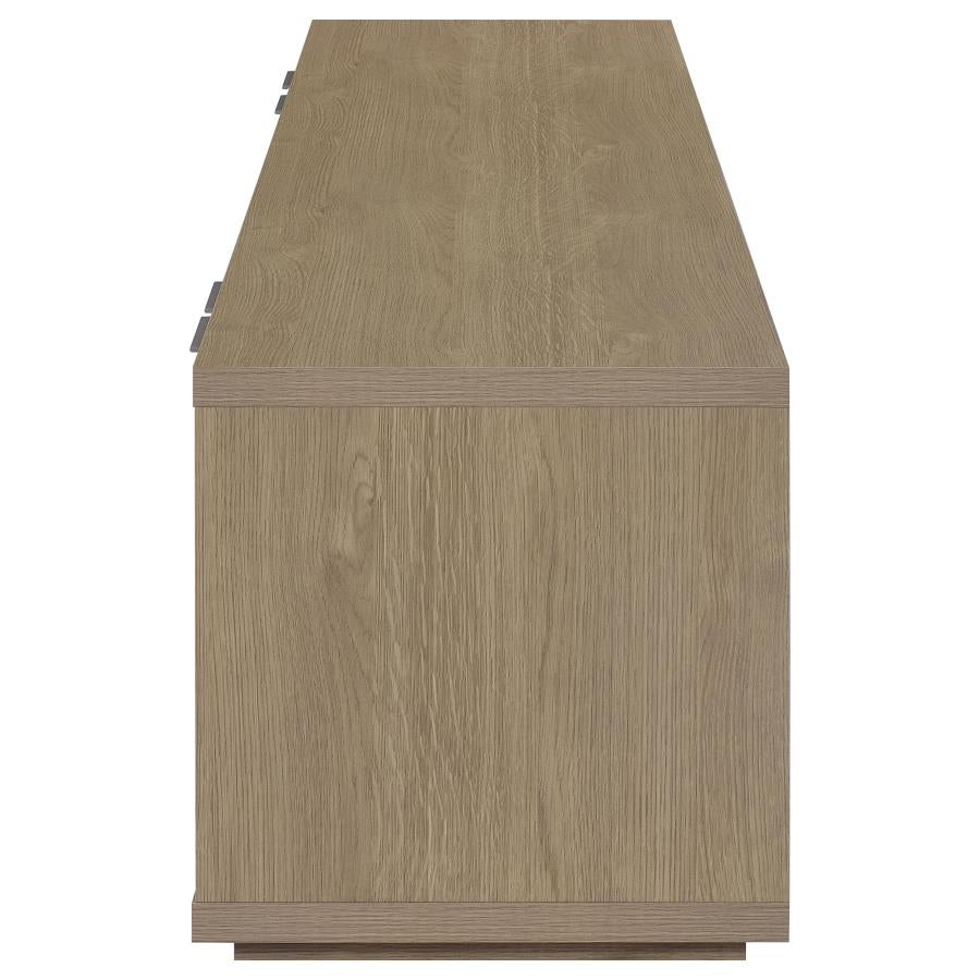 Ingram 4-Door TV Stand for TVs up to 85 Inches Latte