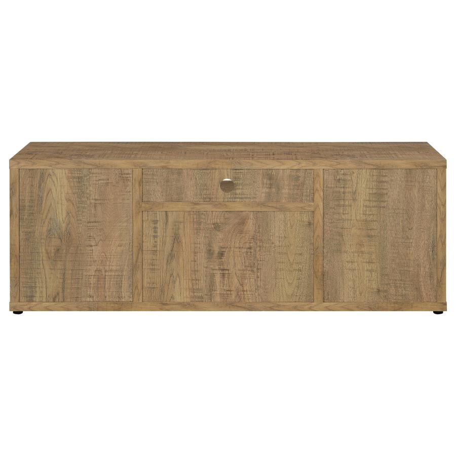 Tabby TV Stand for TVs up to 65 Inches with 4-Door Storage in Mango