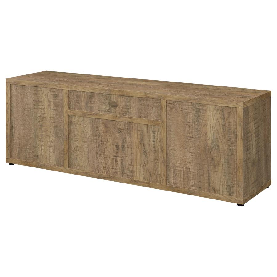 Tabby TV Stand for TVs up to 65 Inches with 4-Door Storage in Mango