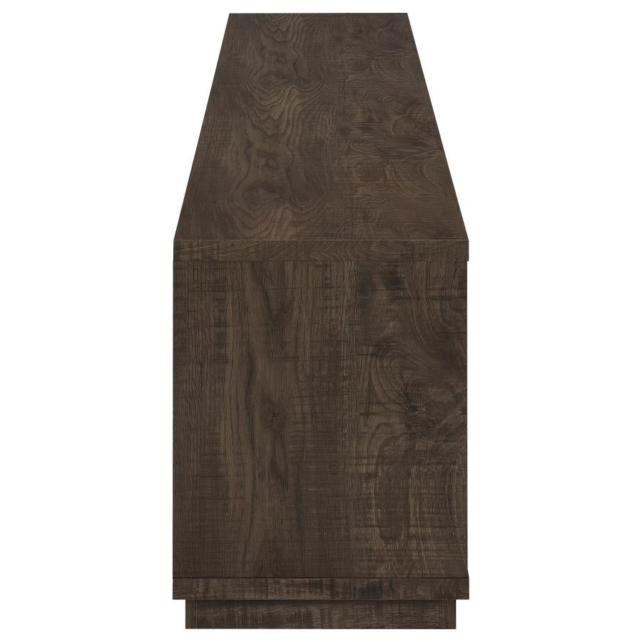 Medina 4-Door TV Stand for TVs up to 85 Inches Dark Rustic Mango