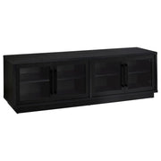 Medina 4-Door TV Stand for TVs up to 85 Inches Black