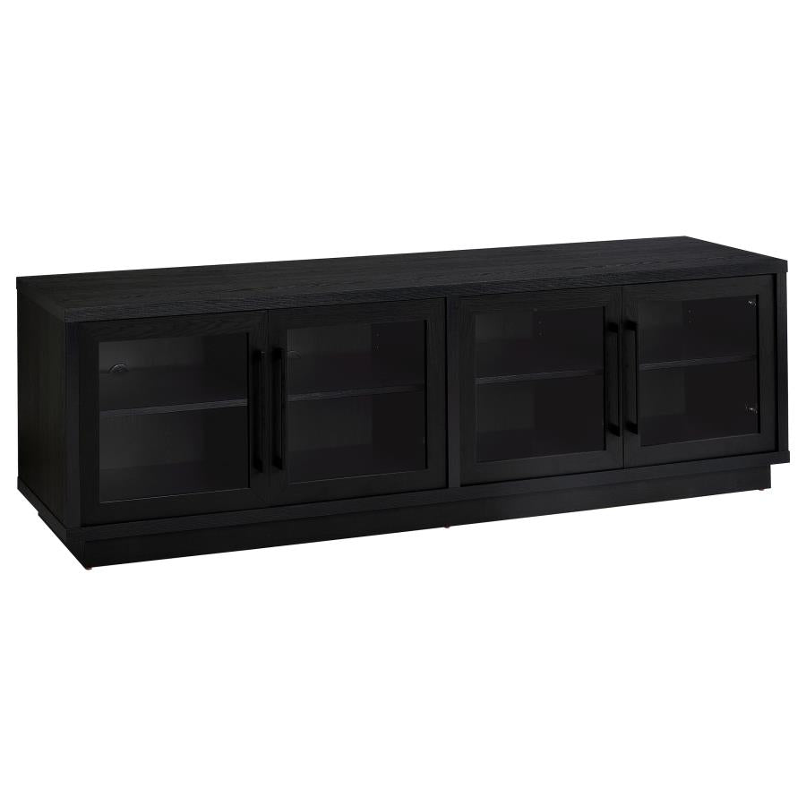 Medina 4-Door TV Stand for TVs up to 85 Inches Black