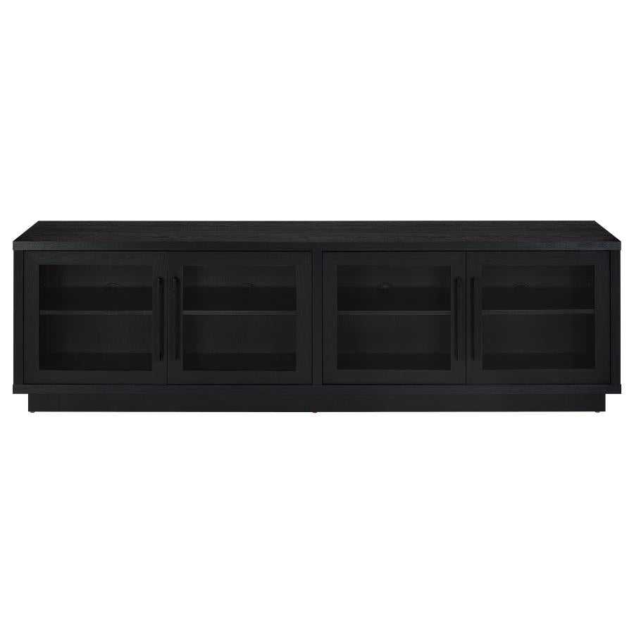 Medina 4-Door TV Stand for TVs up to 85 Inches Black