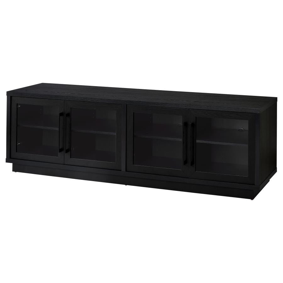 Medina 4-Door TV Stand for TVs up to 85 Inches Black