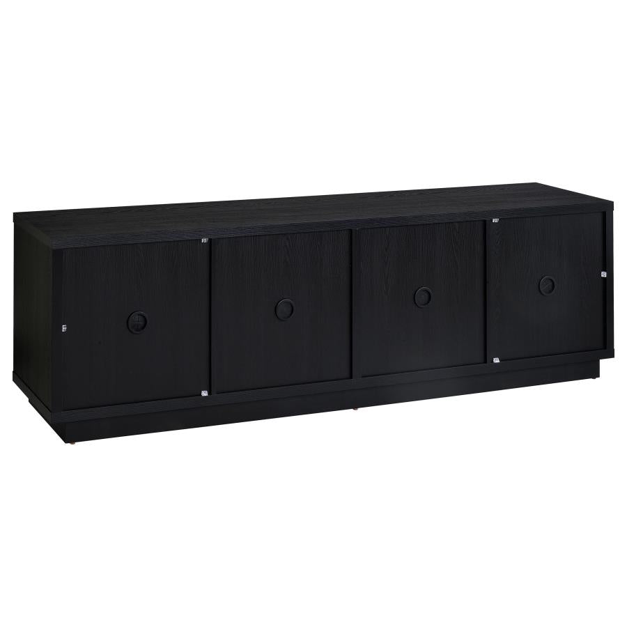 Medina 4-Door TV Stand for TVs up to 85 Inches Black