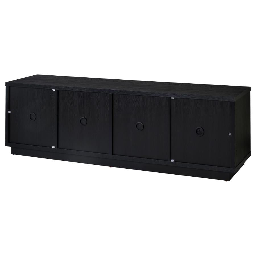 Medina 4-Door TV Stand for TVs up to 85 Inches Black