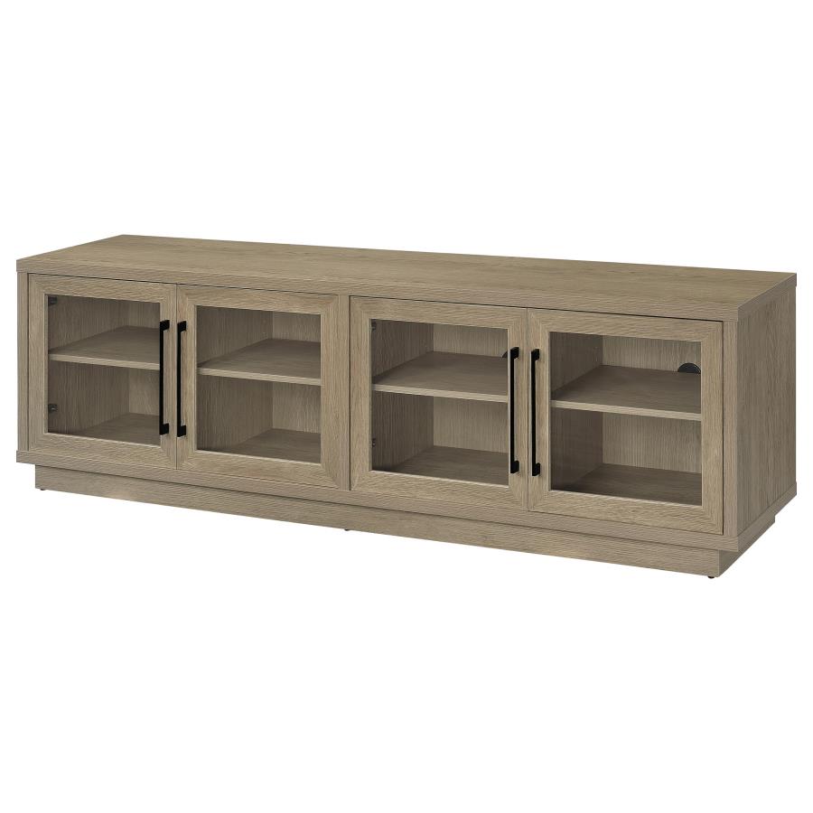 Medina 4-Door TV Stand for TVs up to 85 Inches Latte