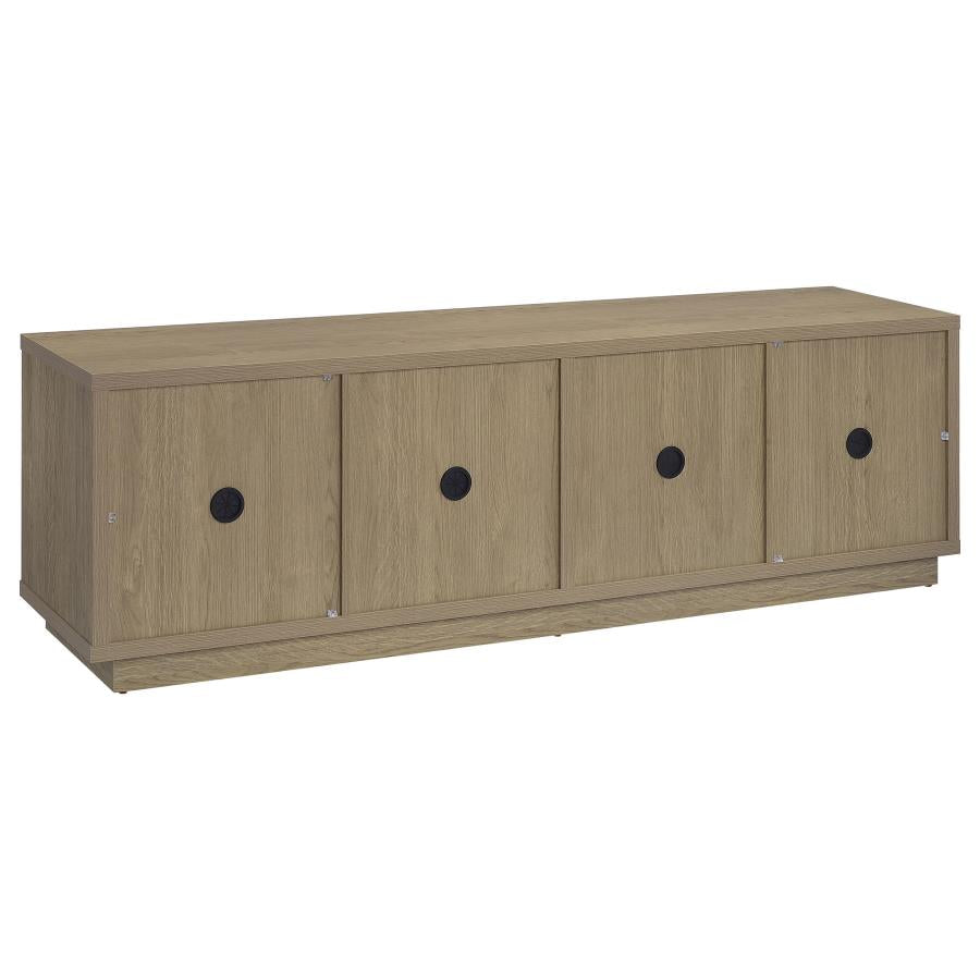 Medina 4-Door TV Stand for TVs up to 85 Inches Latte