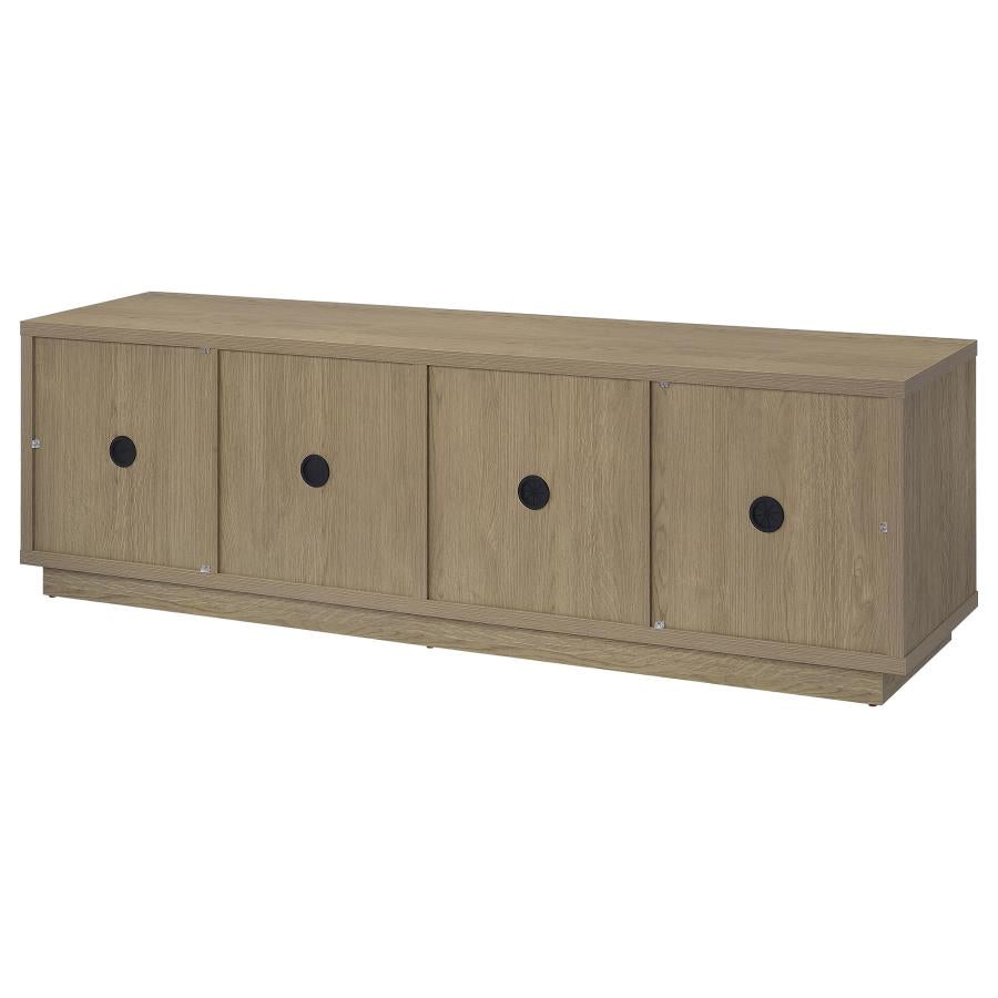 Medina 4-Door TV Stand for TVs up to 85 Inches Latte