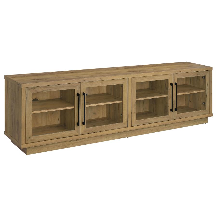 Medina 4-Door TV Stand for TVs up to 85 Inches Golden Oak