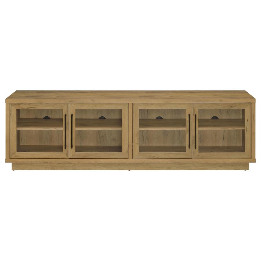 Medina 4-Door TV Stand for TVs up to 85 Inches Golden Oak