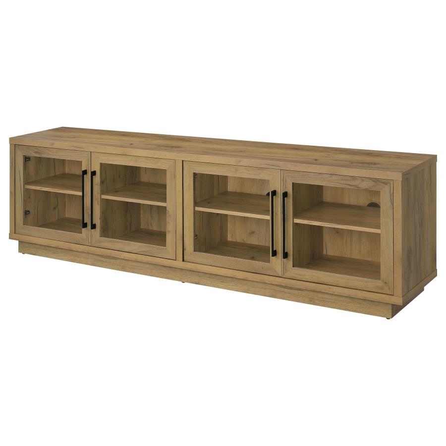 Medina 4-Door TV Stand for TVs up to 85 Inches Golden Oak