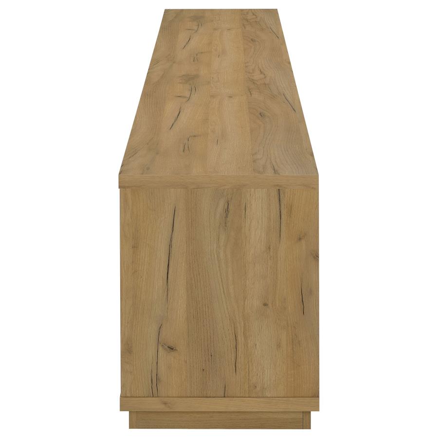 Medina 4-Door TV Stand for TVs up to 85 Inches Golden Oak