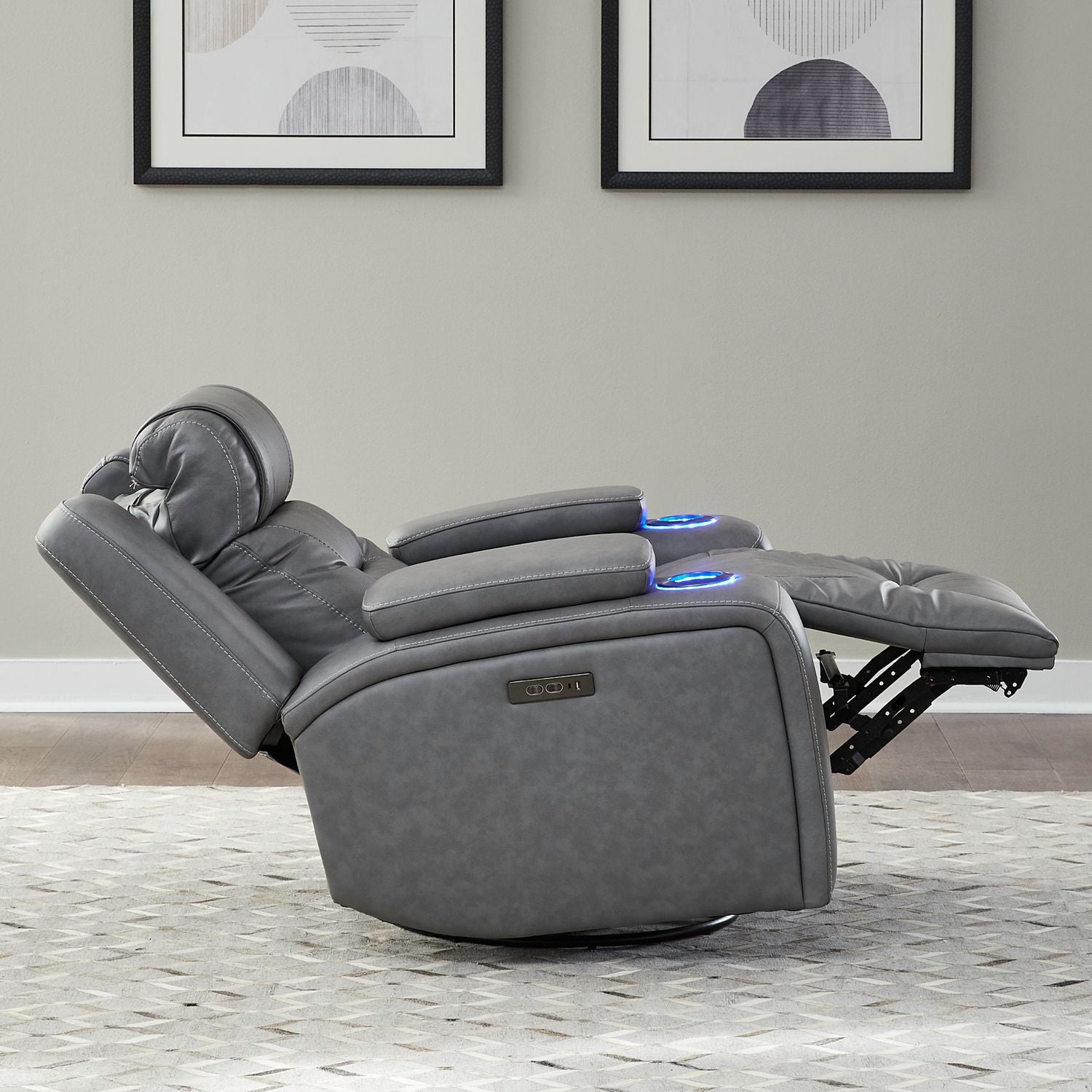 Chapman Dual Power Swivel Glide Recliner
