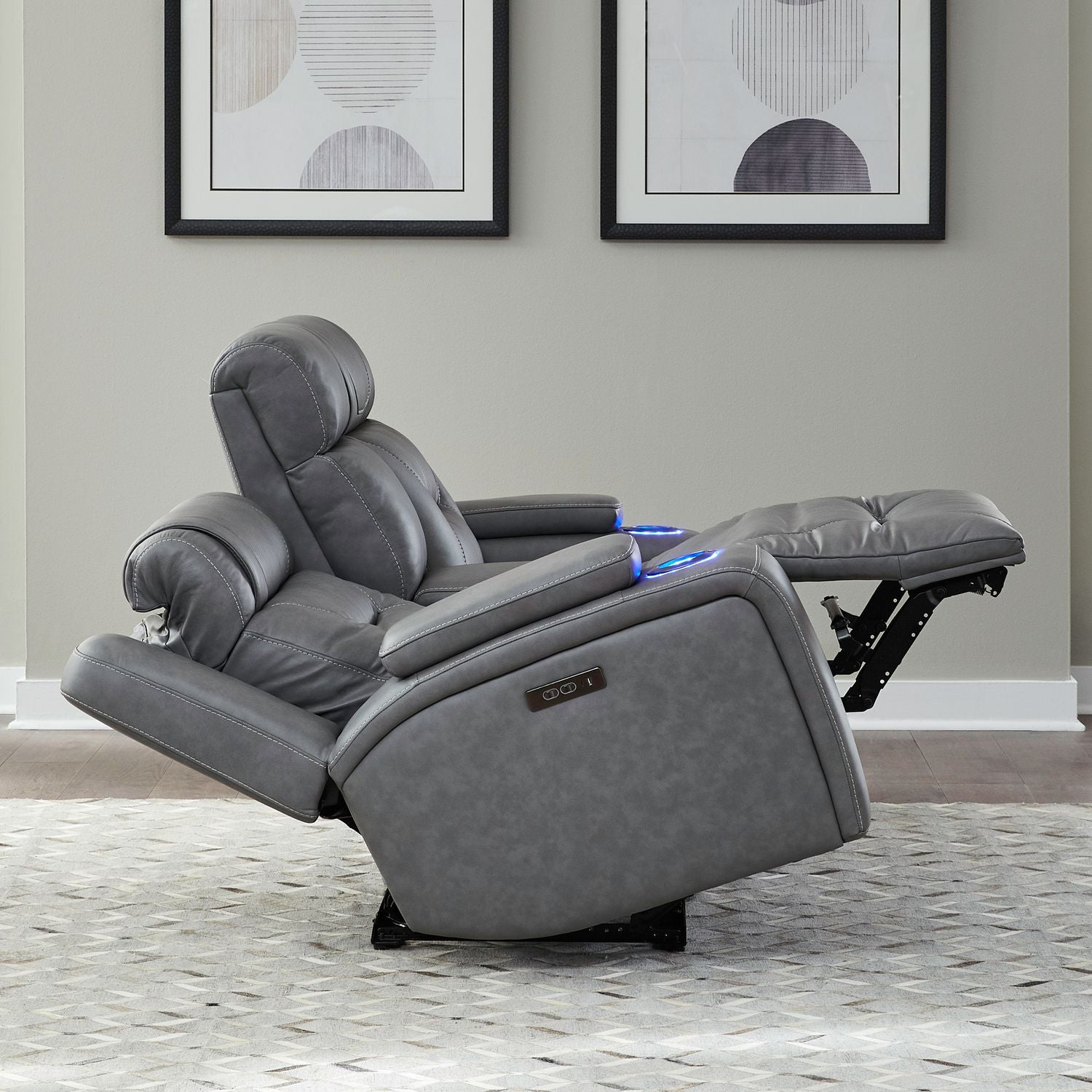Chapman Dual Power Zero Gravity Loveseat with Console