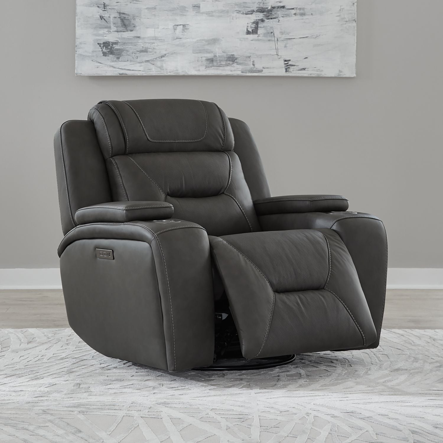 Chapman Dual Power Swivel Glide Recliner