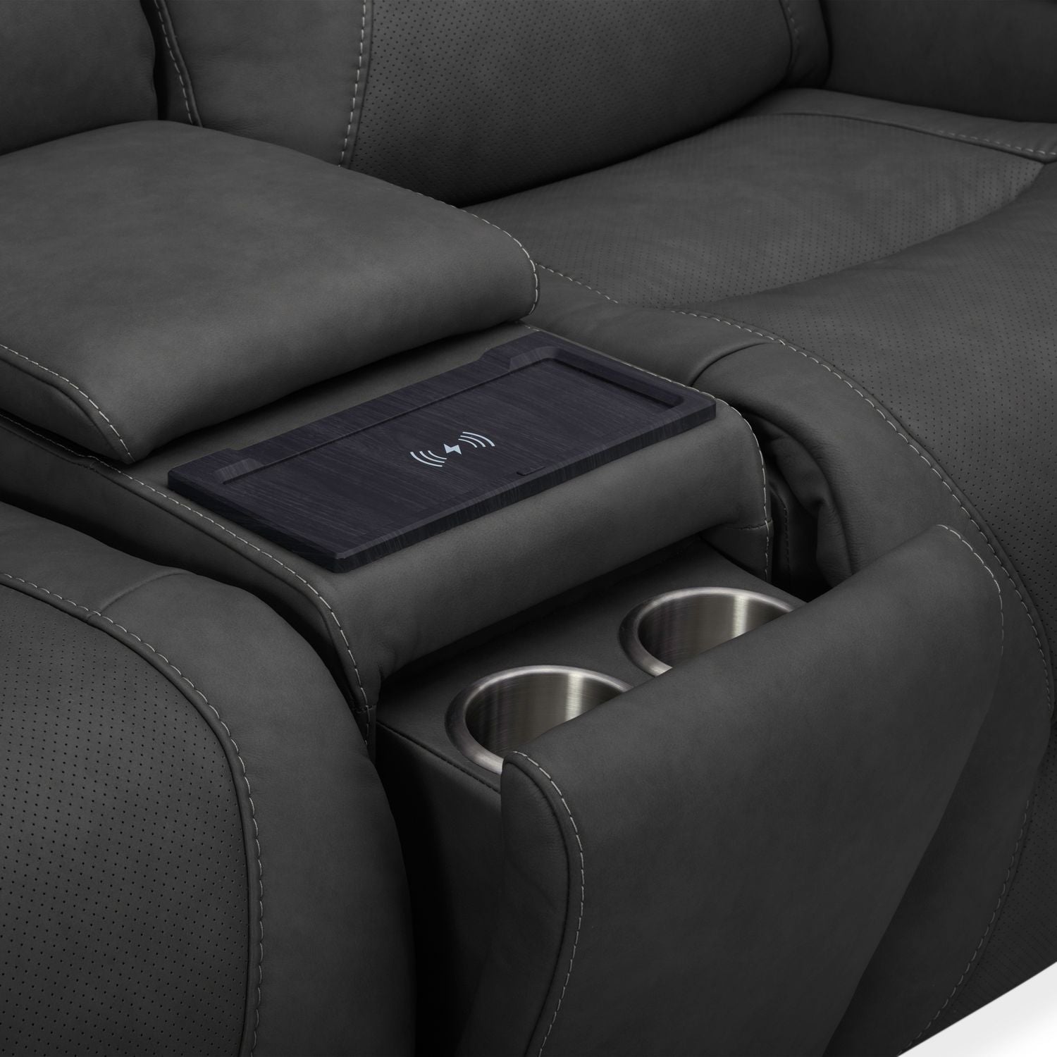 Chapman Dual Power Zero Gravity Loveseat with Console
