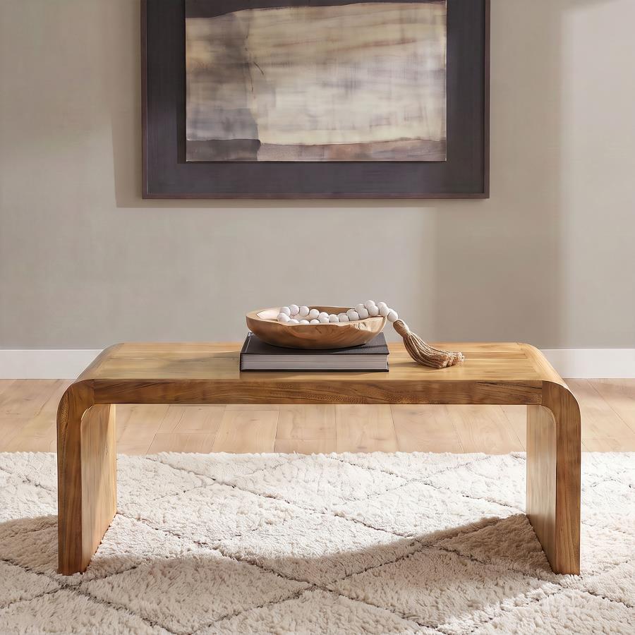 Booker Rectangular Mango Wood Coffee Table Natural